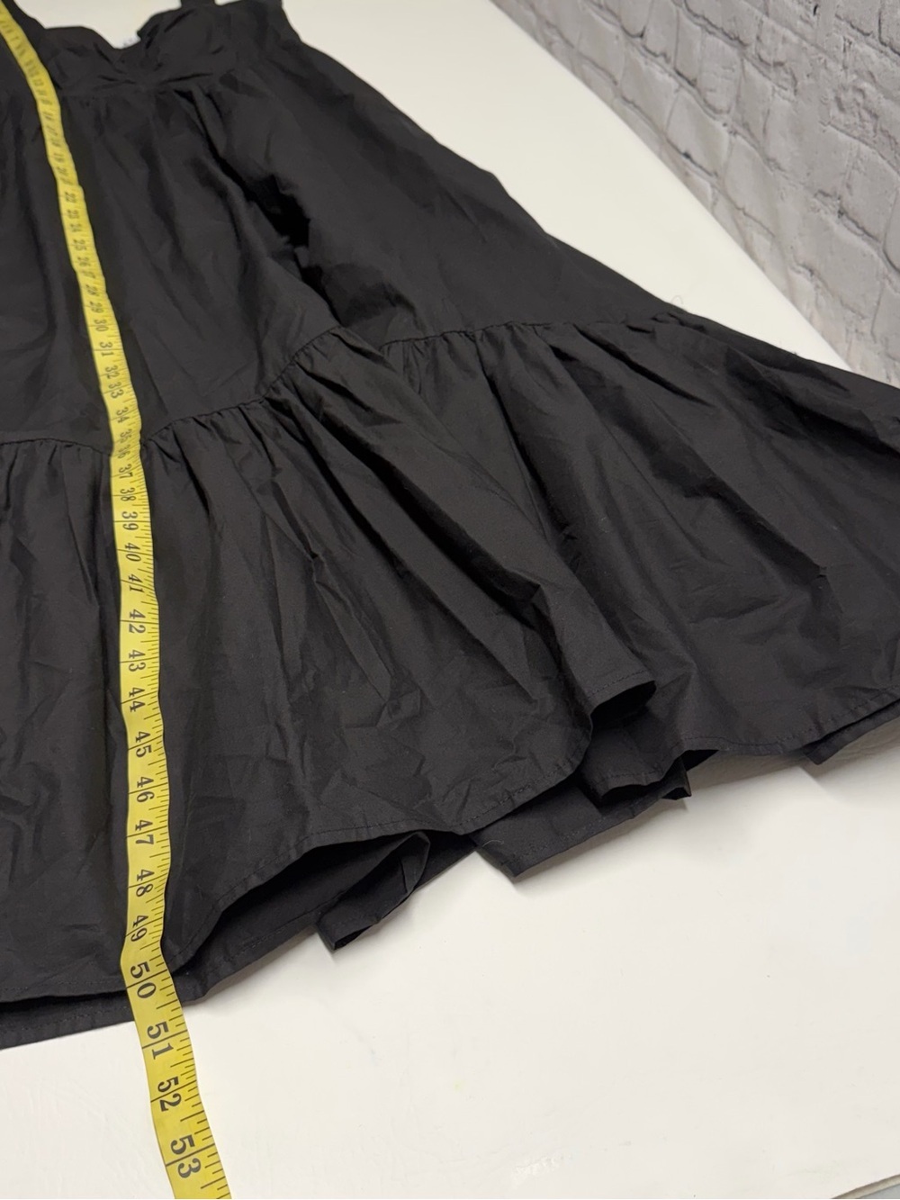 A.L.C. Black Ruched Bust Maxi Dress with Tiered Hem size 6 nwot - Picture 5 of 13